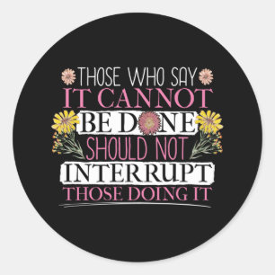 Feminist Leader Empowered Women Classic Round Sticker