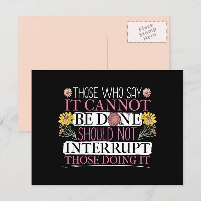 Feminist Leader Empowered Women Postcard (Front/Back)