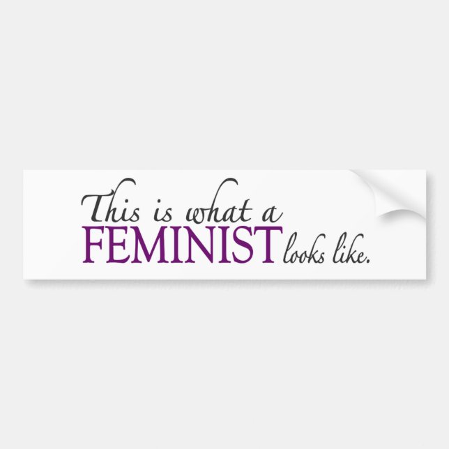 Feminist Looks Like Bumper Sticker (Front)