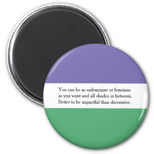 Feminist Magnet with Audrey Ludwig Quote