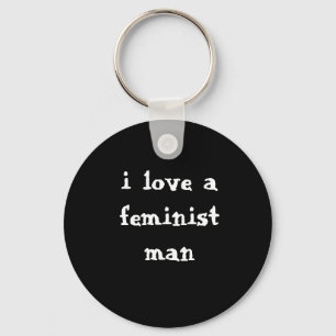 Feminist Man Keychain