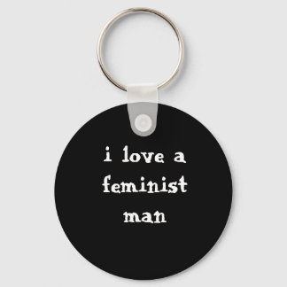 Feminist Man Keychain