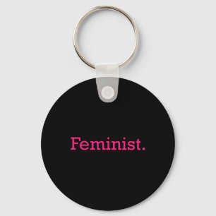 Feminist Minimal Resist Patriarchy Keychain