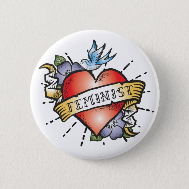 Feminist Pinback Button (Front)