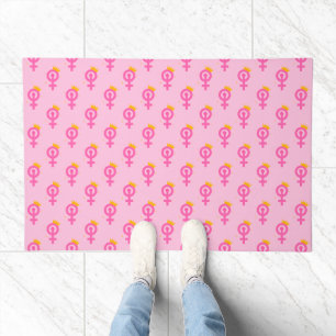 Feminist Pink Doormat