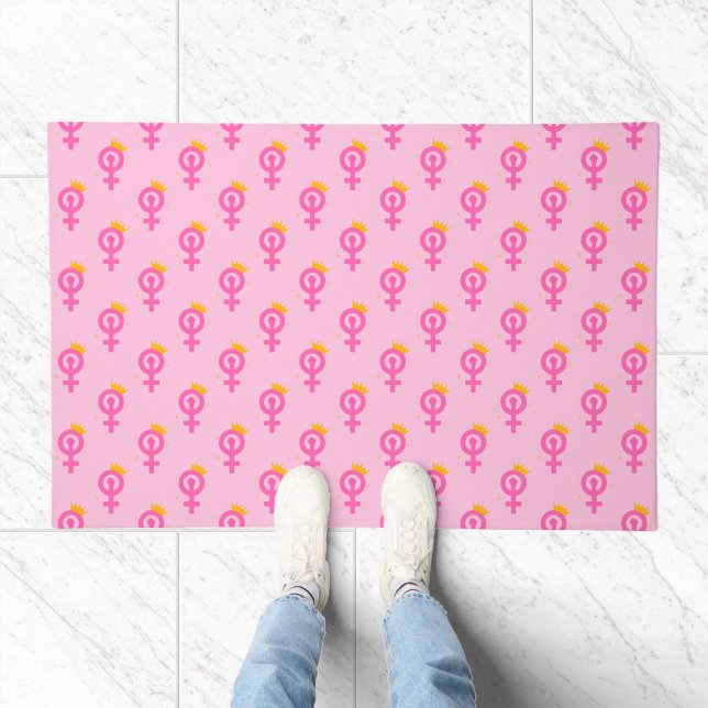 Feminist Pink Doormat (Indoor)