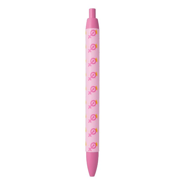Feminist Pink Pen (Front Vertical)
