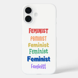 feminist pride iPhone 16 case