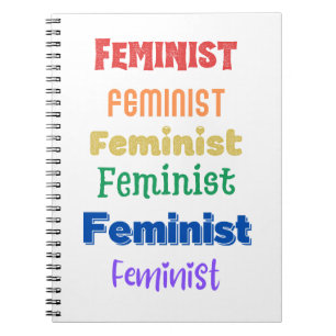 feminist pride - fun font - journal