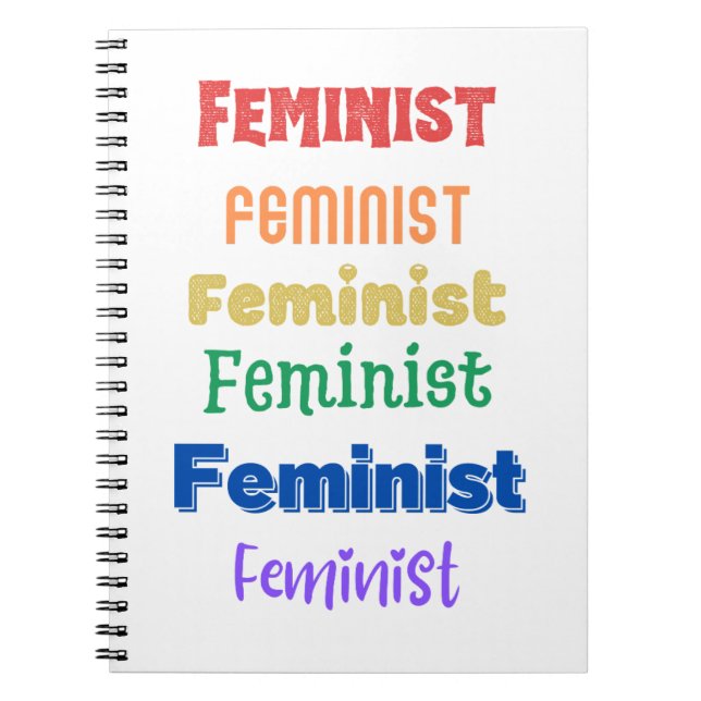feminist pride - fun font - journal (Front)