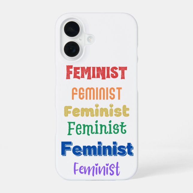 feminist pride  iphone case (Back)