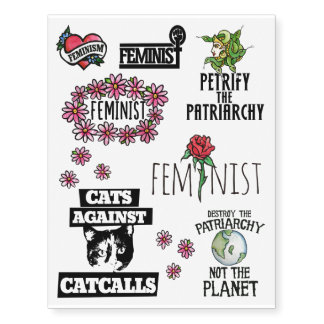 Feminist Pride Pack Temporary Tattoos