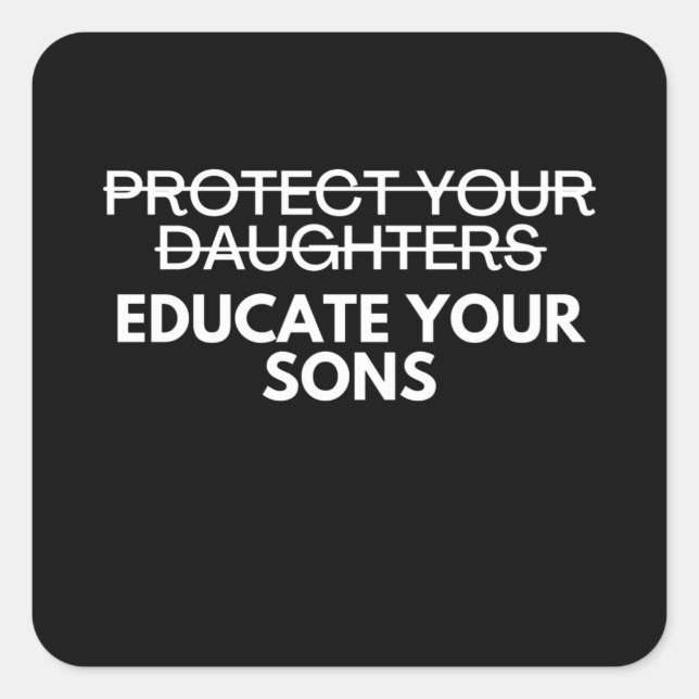 Feminist Pro Choice Abortion Rights Square Sticker (Front)