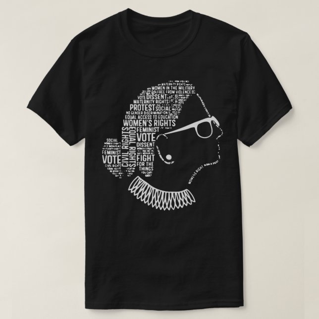 Feminist RBG Speak Your Mind Even If Your Voice Sh T-Shirt (Design Front)
