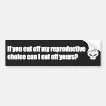 Feminist Reproductive Rights Bumper Sticker by hkimbrell at Zazzle