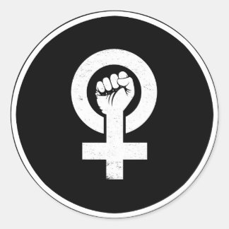 Feminist Resistance Classic Round Sticker