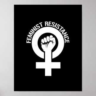 Feminist Resistance - Feminist Resistance -- whit Poster