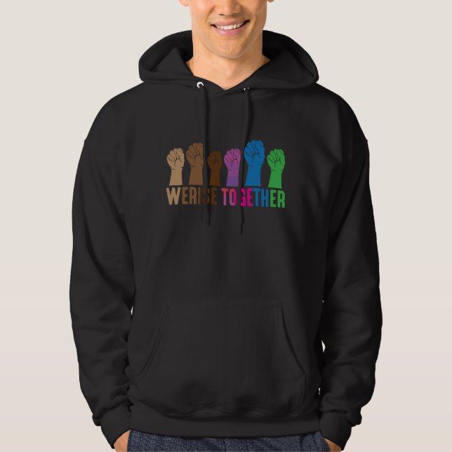Feminist Resistance Human Equality Social Justice Hoodie (Front)