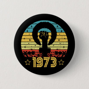 Feminist Roe V Wade Rights 1973 Button