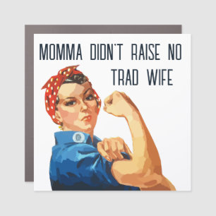 Feminist Rosie Girl Power Car Magnet