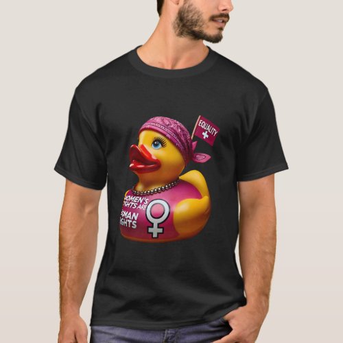 Feminist Rubber Duck Ducky Duckie T-Shirt