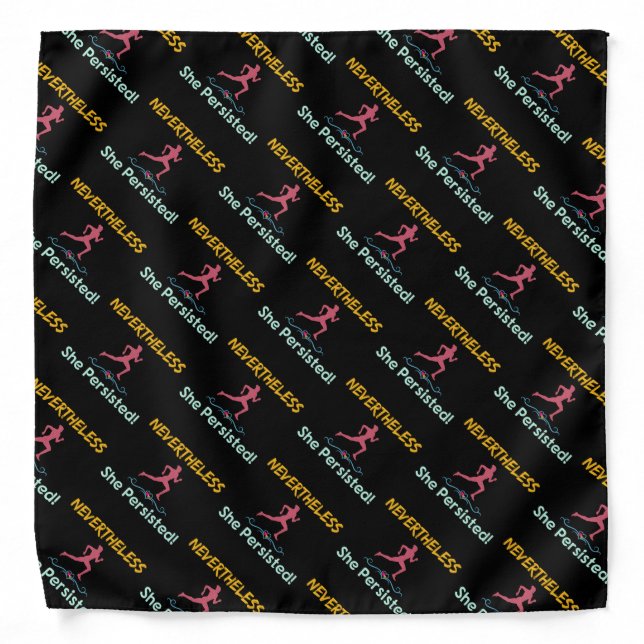 Feminist Runner Nevertheless She Persisted Bandana (Front)