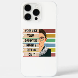 Feminist Ruth Bader Ginsburg RBG Quote Girl With B iPhone 16 Pro Max Case
