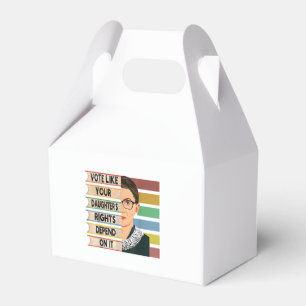 Feminist Ruth Bader Ginsburg RBG Quote Girl With B Favor Boxes