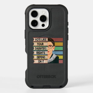 Feminist Ruth Bader Ginsburg RBG Quote Girl With B iPhone 16 Pro Max Case