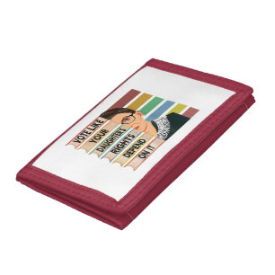 Feminist Ruth Bader Ginsburg RBG Quote Girl With B Tri-fold Wallet