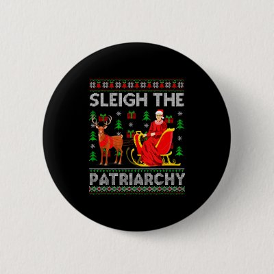 Feminist Ruth Bader Ginsburg Rbg Xmas Sleigh The P Button