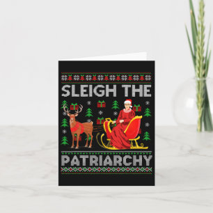 Feminist Ruth Bader Ginsburg Rbg Xmas Sleigh The P Card