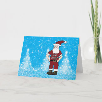 Feminist Santa Christmas Card