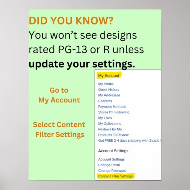 feminist - settings on Zazzle - poster (Front)