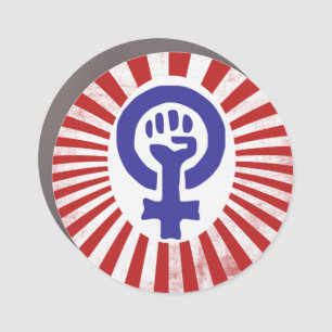 Feminist Symbol Car Magnet