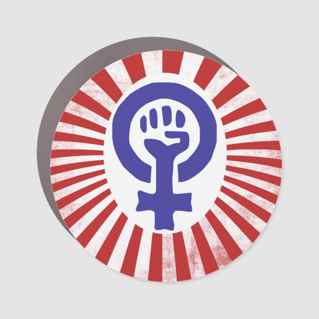 Feminist Symbol Car Magnet (Front)