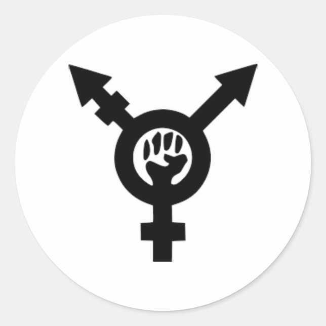 Feminist Symbol Classic Round Sticker (Front)