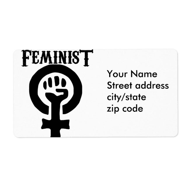 Feminist Symbol Label (Front)