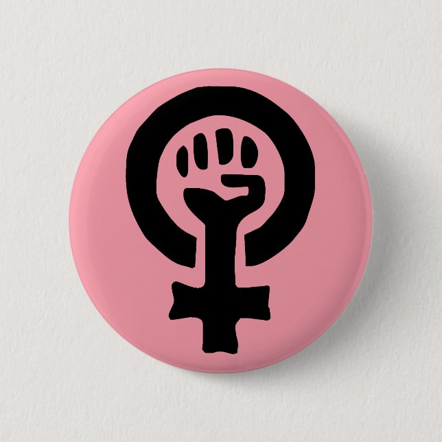 Feminist Symbol Logo Button (Front)