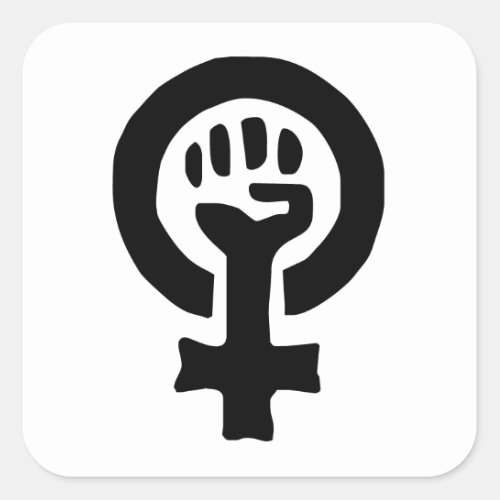 Feminist Symbol Logo Square Sticker