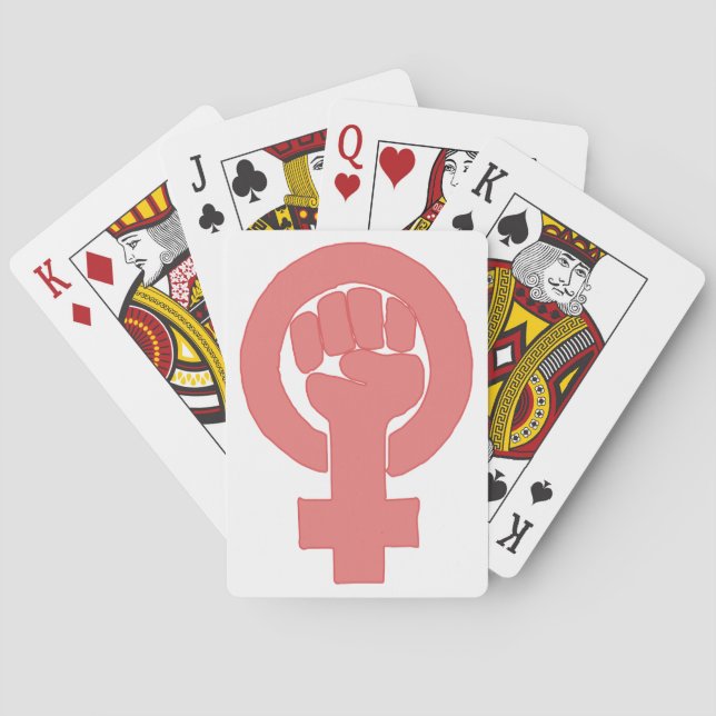 Feminist Symbol Poker Cards (Back)
