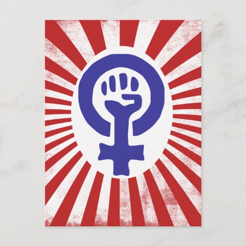 Feminist Symbol Postcard