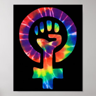 Feminist Symbol Protester Support Resist Fist 3  Poster