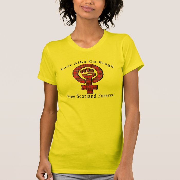 Feminist Symbol Scottish Independence T Shirt Shirts