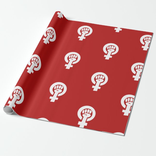 Feminist Symbol Wrapping Paper (Unrolled)