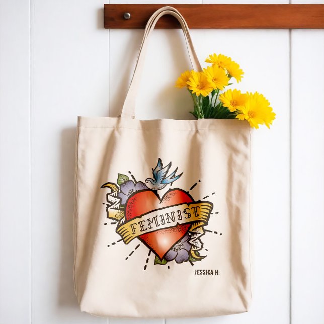 Feminist Tote Bag (Seize the day and show who's in charge with this awesome feminist tote bag.)