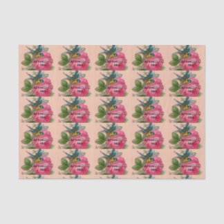 Feminist vintage bird tissue paper