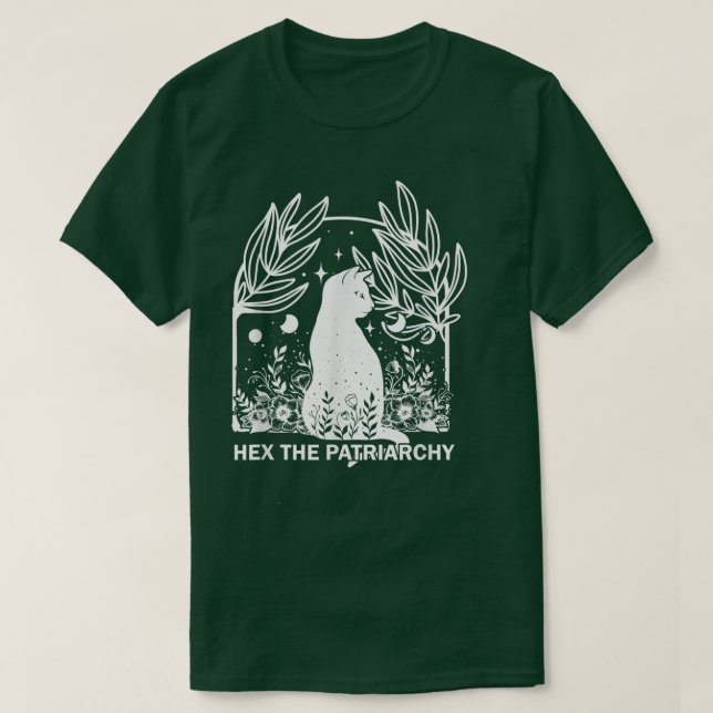 Feminist Witch He The Patriarchy Feminism Witchy C T-Shirt (Design Front)