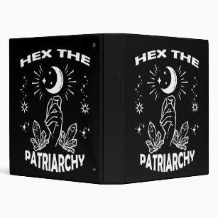 Feminist Witch, Hex The Patriarchy 3 Ring Binder
