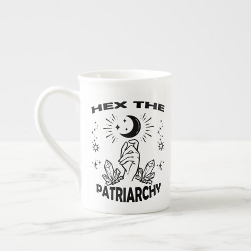 Feminist Witch Hex The Patriarchy Bone China Mug